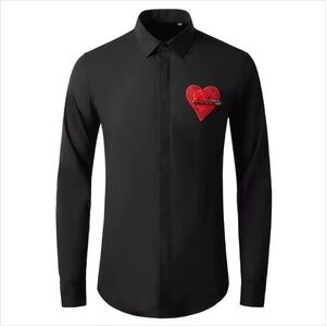 Palm Angels Button - Down Mind Heart Shirt Sz XL